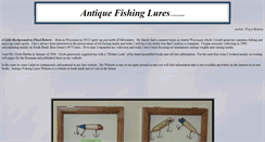 Desktop Screenshot of antiquefishinglures.com